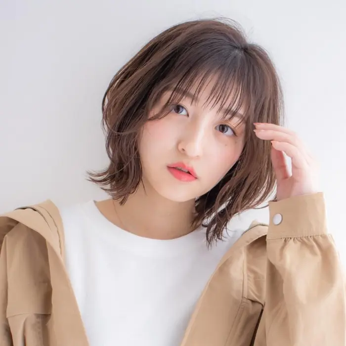 大人かわいいボブ Lond Charme所属 透明感カラー 山本千尋のヘアカタログ ミニモ