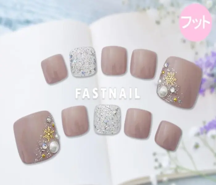冬季おすすめフットデザイン 写真番号 110 ファストネイル立川店所属 Fastnail 立川店のネイル デザイン ミニモ 冬季おすすめフットデザイン 写真番号 110 ファストネイル立川店所属 Fastnail 立川店のネイル デザイン ミニモ