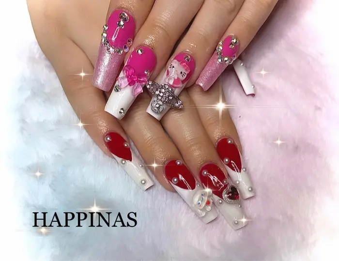 キティーちゃんネイル スカルプネイル 海外ネイル ギャルネイル 派手ネイル キャラク Happinas所属 Happinas 代表石川賢太郎 のネイルデザイン ミニモ キティーちゃんネイル スカルプネイル 海外ネイル ギャルネイル 派手ネイル キャラク Happinas所属 Happinas 代表石川賢太郎 のネイルデザイン ミニモ