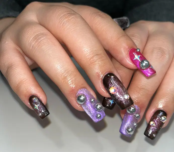 Neo Galaxy 1月4日 日空き 5日12 00 15 00 13日12 00 1 Oar Nail所属 スカルプ派手ネイル Oar Nailのネイルデザイン ミニモ
