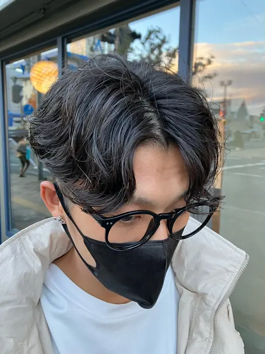 #カルマパーマ#メンズパーマ#韓国#リバースパーマ#センターパート#メンズ?...