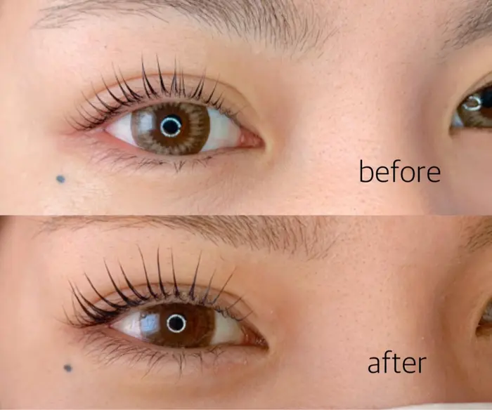 Lash Liftstraight Design ラッシュアディクトご使用のお客様 変化が凄い Pole所属 田村 唯のマツエク デザイン ミニモ