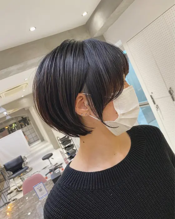 ショート ショートカット ショートボブ ショートヘア マッシュショート ボブ Hair Make One005 横浜 ワン 所属 ボブ ショート 切り っぱなしボブ タイガのヘアカタログ ミニモ