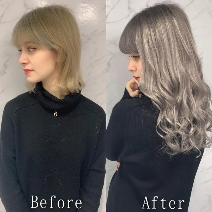 エッジが利いた印象までさりげなくアピールできるホワイトアッシュは 今注目の髪色 Ar公式アプリ あるじゃんすー小倉店所属 あるじゃんすー 小倉店のヘアカタログ ミニモ