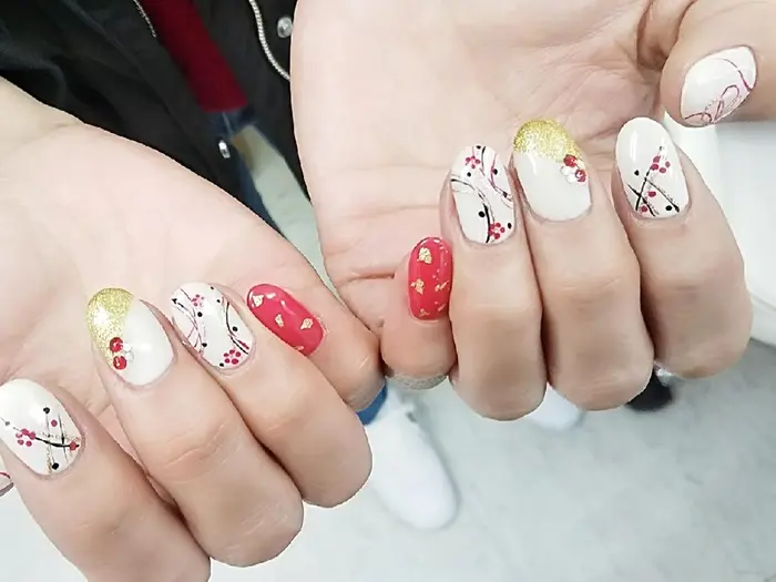 お正月ネイル N Mode所属 N Mode まきのネイルデザイン ミニモ