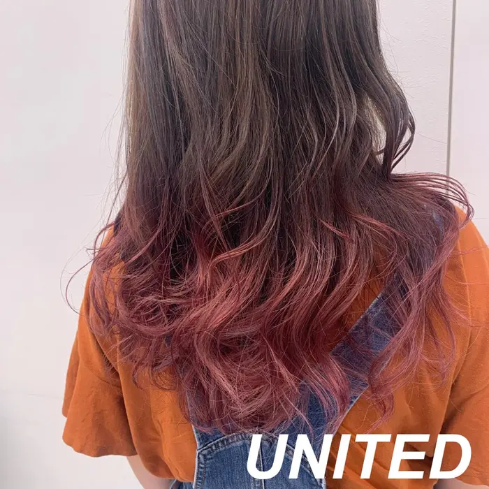 グラデーションカラー ピンク チョコレートブラウン Will所属 Will 渡邉菜那子のヘアカタログ ミニモ