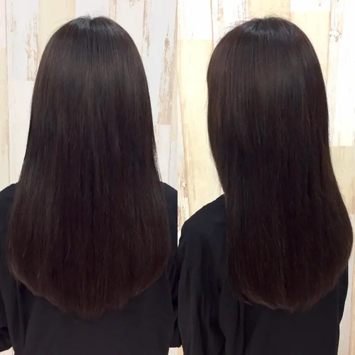 シールエクステ 胸からおへそ近くの長さ７０枚付けてから毛先を重めにｃｕｔしました アプリ登録のお エクステ専門サロンあるじゃんすー心斎橋店所属 あるじゃんすー 心斎橋店のヘアカタログ ミニモ