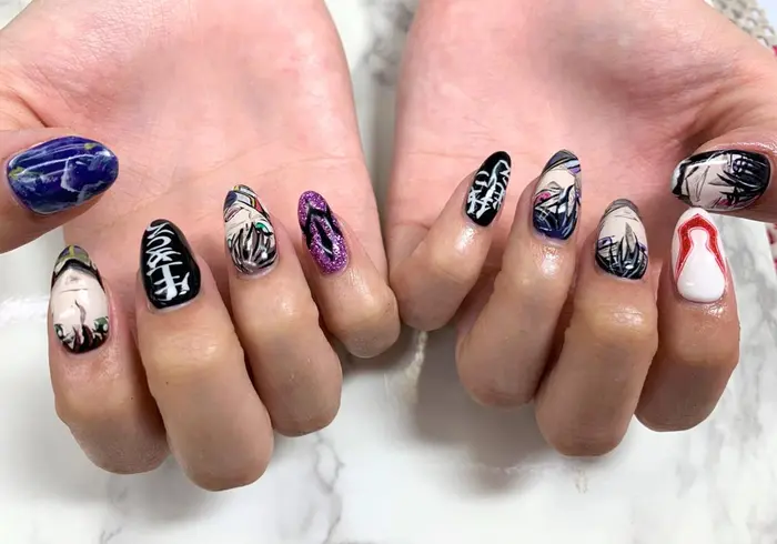 痛ネイル 綺麗堂所属 綺麗堂 ネイル のネイルデザイン ミニモ