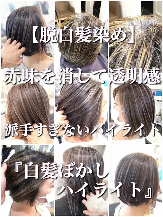 白髪ぼかしハイライト Ash 大宮店所属 坪居優介 Dr ハイライトのヘアカタログ ミニモ