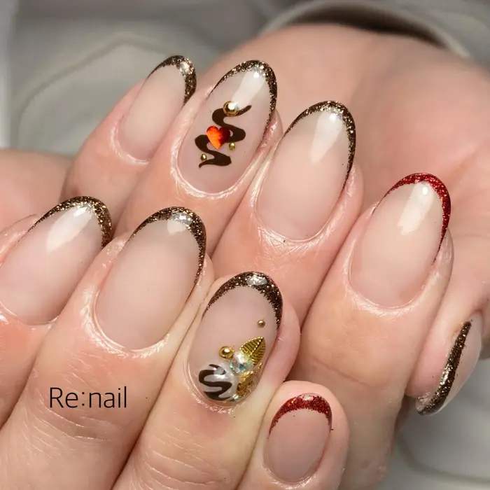 大人バレンタイン𓂃 𓈒𓐍 アート追加 Total 550 Re Nail所属 Re Nail リネイルのネイルデザイン ミニモ