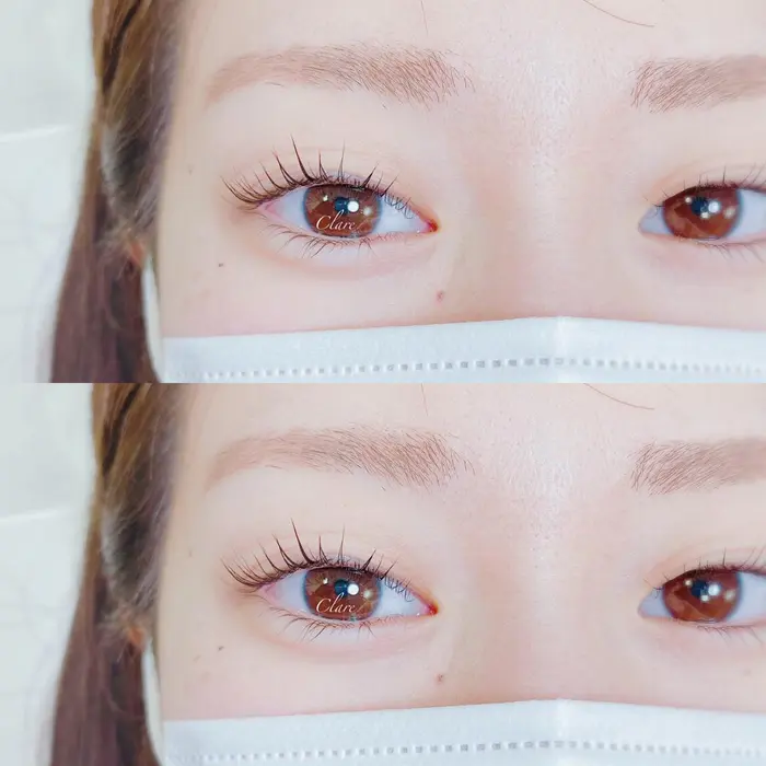 逆さまつげも上下カールで ぱっちり Clare所属 Clare Eyelashのマツエクデザイン ミニモ