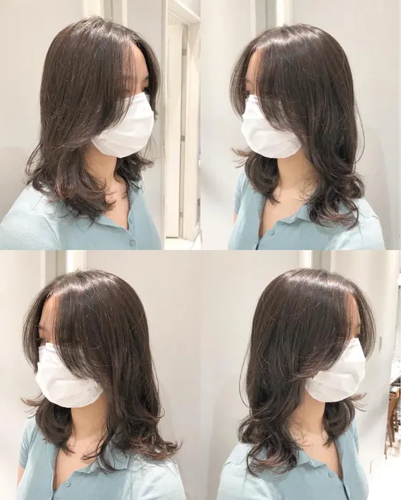 顔まわりのレイヤーがポイント 外巻きに乾かしたら いい感じのくびれヘアになりますよ 前髪もふんわり Neolive Ginza所属 ニュアンスパーマ おおや ともみのヘアカタログ ミニモ
