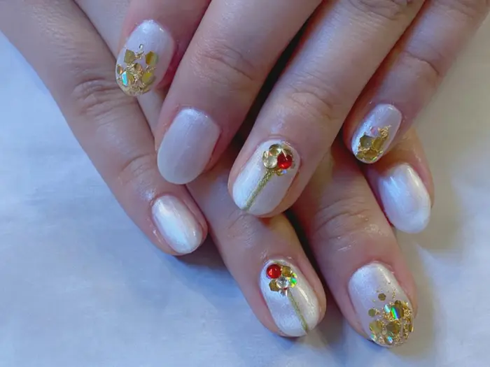 エレガントコース レオパードネイル 秋ネイル ダメージレスネイル うる艶ネイル シン Nail Rounge Ellie所属 I Harukaのネイルデザイン ミニモ