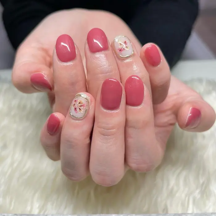 剥がせるジェル パラジェル ネイルケア 囲いミラー 新宿三丁目サロン パラジェル取扱店 Belire所属 Yuri のネイル デザイン ミニモ