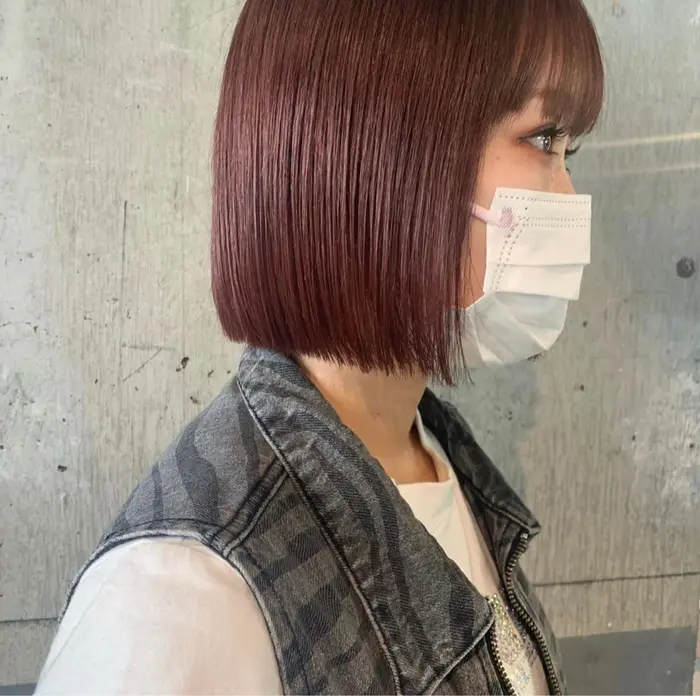 くすみ赤 秋カラー増えてます Keen所属 田中 清乃のヘアカタログ ミニモ