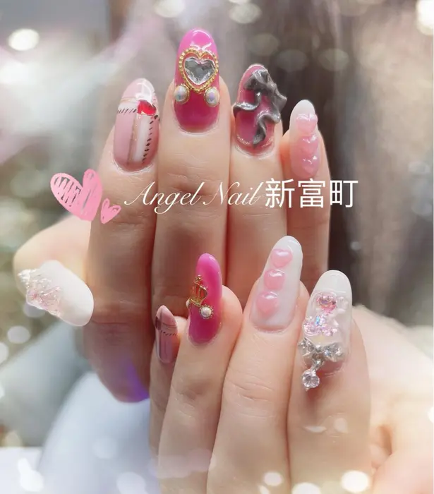 当店の込み込みやり放題コースです Angel Nail所属 Angel Nail エンジェル ネイルのネイル デザイン ミニモ