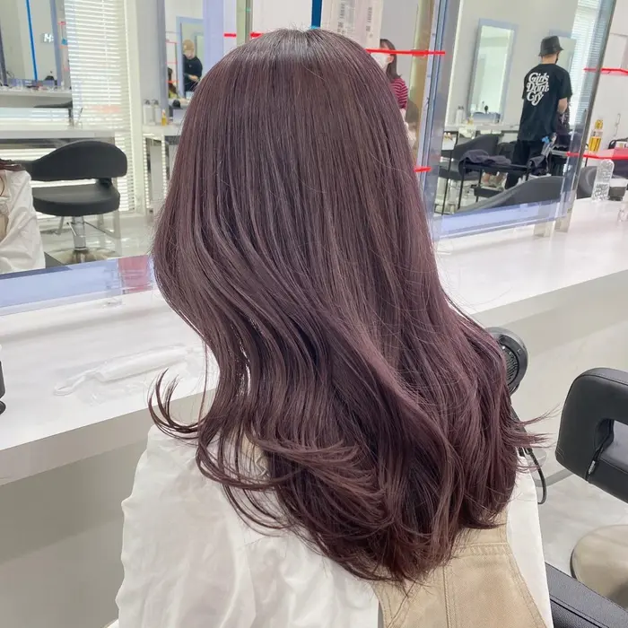 ラベンダーカラー ラベンダーグレー ラベンダーグレージュ ラベンダーベージュ ピンクラベンダー ピ Tune所属 Sara 透明感韓国ヘアのヘア カタログ ミニモ