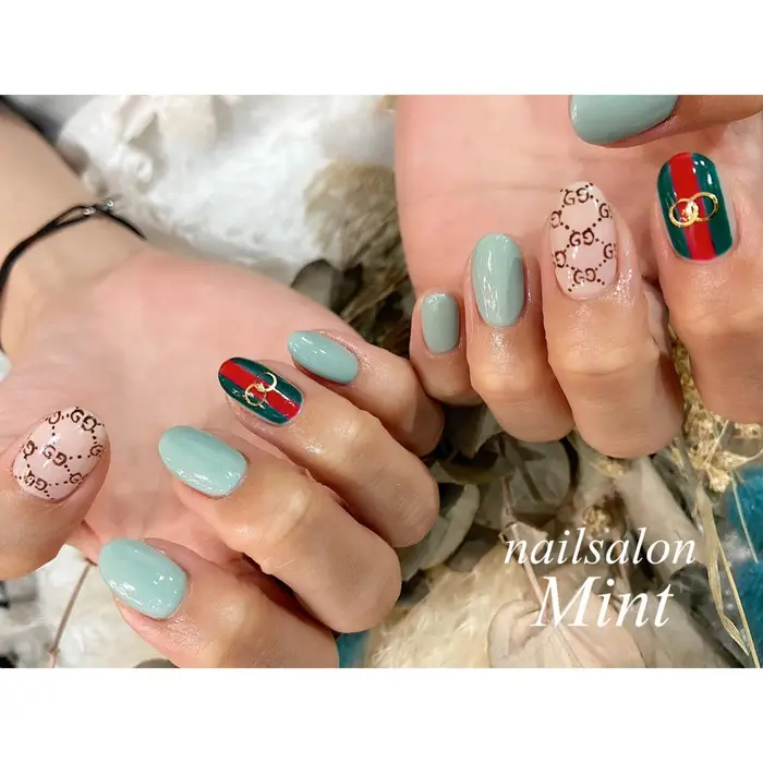 Gucciネイル ネイルサロンmint所属 Nailsalon Mintのネイルデザイン ミニモ