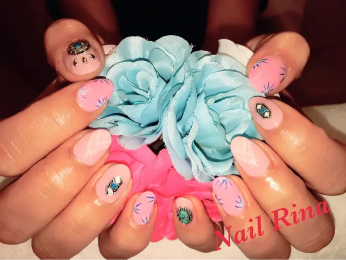 オルテガネイル 1分付け放題 Nail Rina所属 Nail Rinaのネイルデザイン ミニモ