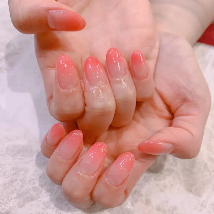 ネイル カラーグラデーション ピンク シンプルネイル Myfairlady所属 Myfairlady Nonoのエステ リラクカタログ ミニモ