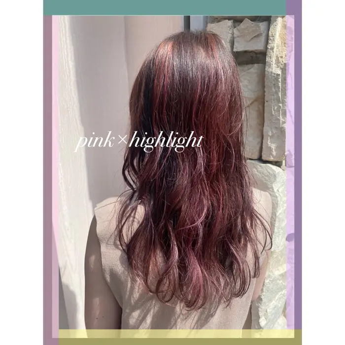 ブリーチ2回 ハイライトにピクチャーカラーの ピンク プラチナを混ぜて柔らかく 出るように Salon De Rejouir所属 石田 沙織のヘアカタログ ミニモ