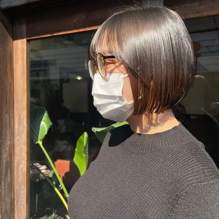 パツっとショートボブ 千凛所属 岡村 あんずのヘアカタログ ミニモ