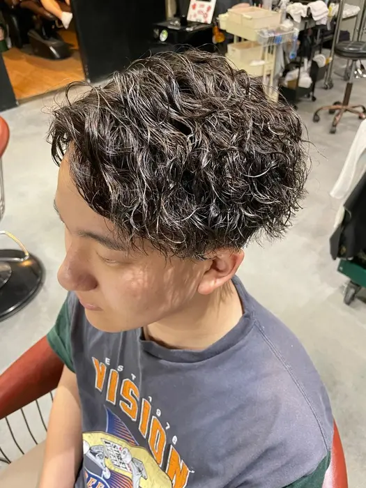 ツイストスパイラルパーマ ツイストパーマ スパイラルパーマ ツーブロック マッシュ Mow所属 波巻きパーマ ツイスパ Junのヘアカタログ ミニモ