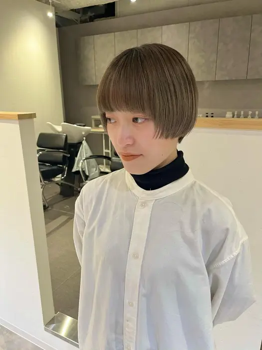 カットモデル大阪 カットモデル募集 ショートヘア ショートカット ハンサムショート ショ Caf Hair所属 桃果 Momokaのヘア カタログ ミニモ