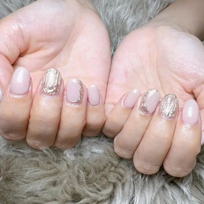 韓国ネイル 海外ネイル オフィスネイル パラジェル フィルイン ワンホンネイル ニュア Lakinail所属 Laki Nailのネイル デザイン ミニモ