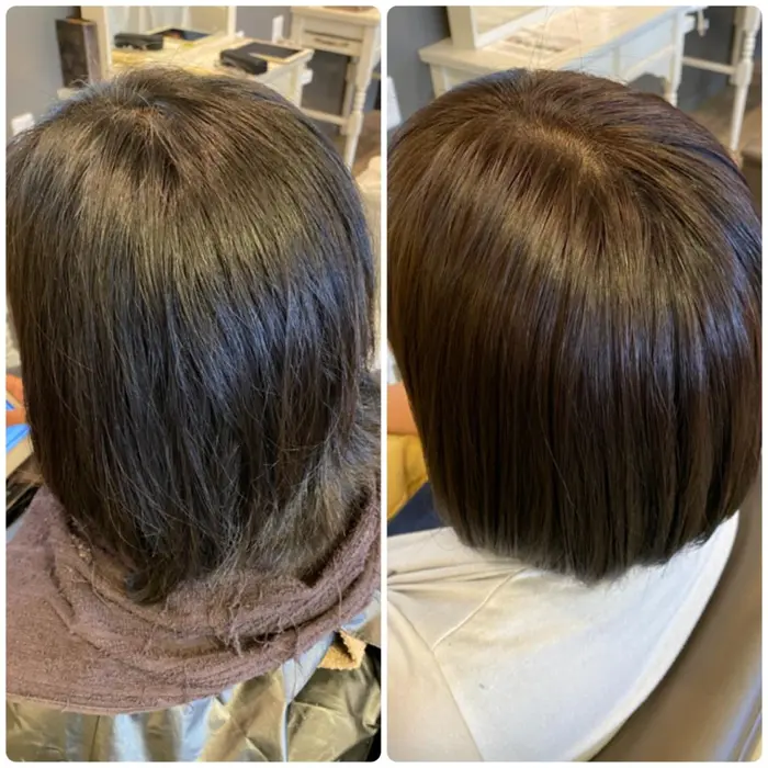 少しだけ明るくとの御希望でしたので 落ち着いた茶髪に Canage所属 中村 叶子のヘアカタログ ミニモ