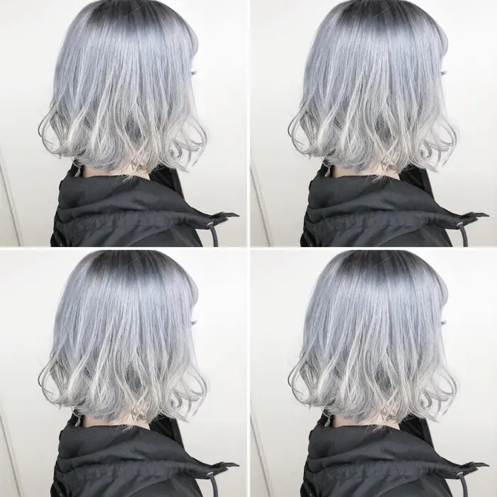 アイスブルー Lafith所属 カラー支持率no 1 北川朔良のヘアカタログ ミニモ