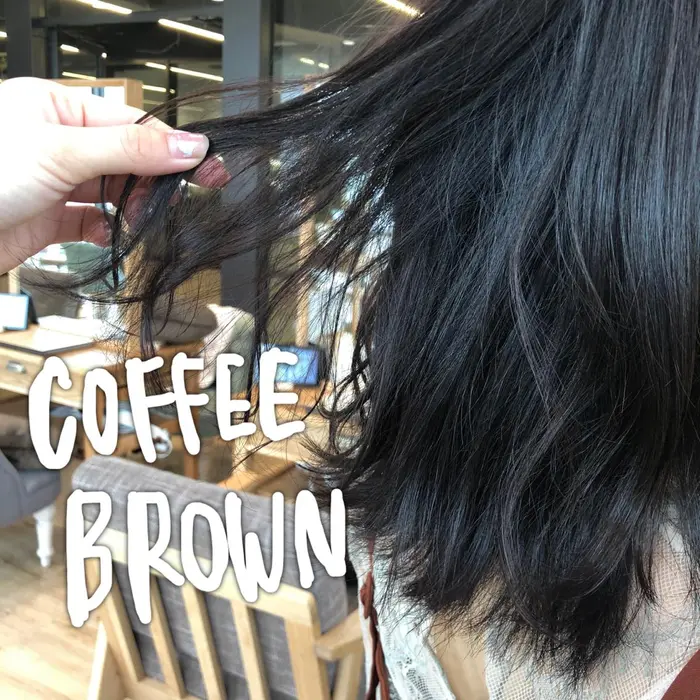 コーヒーみたいに深みとコクのあるブラウンです 季節の変わり目でパサつきとダメージが気になり始める Violet所属 オチアイ ノゾミのヘア カタログ ミニモ