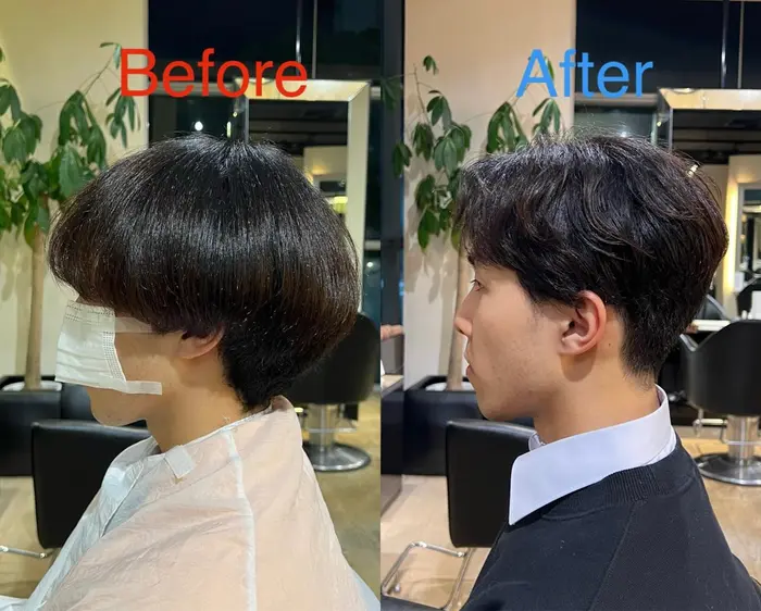 成人式前にスーツに似合う髪型へ切らせていただきました おくせ毛を活かしツヤ髪を取り戻しました ミスエッセンス所属 笈田 充稀のヘアカタログ ミニモ