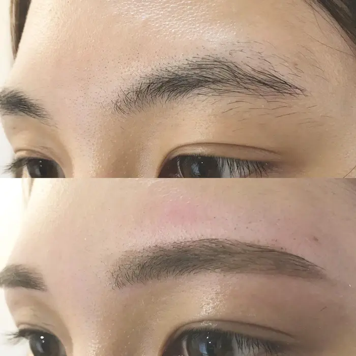 プレートを使う事なくフリーハンドでその人にあった眉を作り上げます 眉毛メイクの仕上げもアドバイス Eye Eyeblowsalondafne所属 Dafne Saiのマツエクデザイン ミニモ