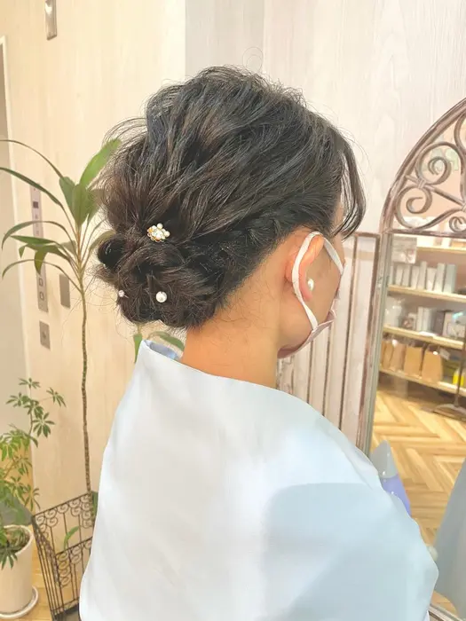 ヘアセット アップスタイル 結婚式ヘアセット Sugar所属 石川 彩美のヘアカタログ ミニモ
