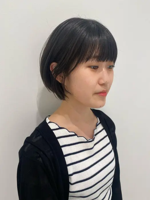 骨格似合わせショートボブ Bassa 花小金井店所属 Jr Stylist 花梨のヘアカタログ ミニモ