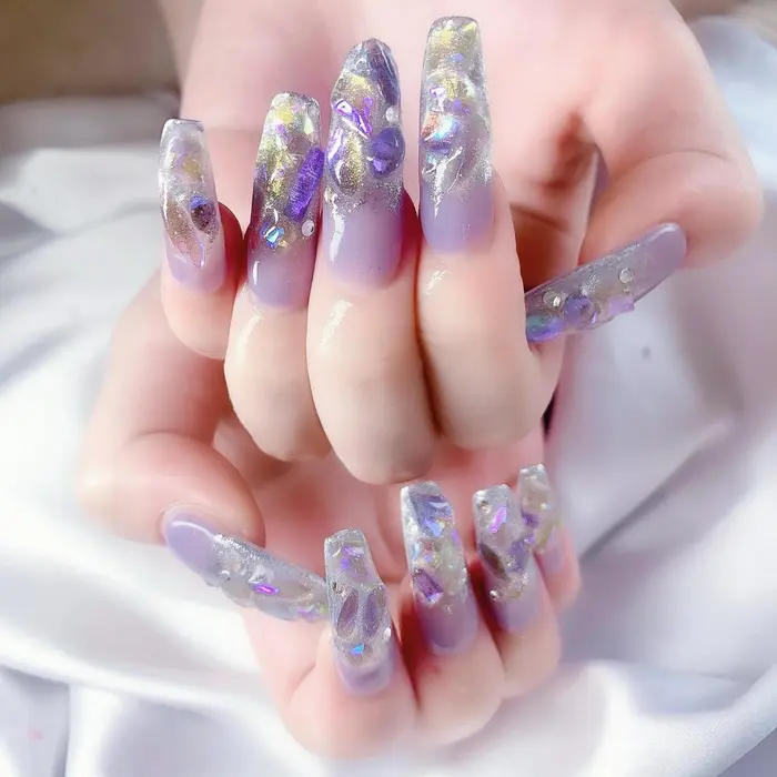 パラジェル 春ネイル 夏ネイル 秋ネイル 冬ネイル ニュアンスネイル マグネットネイル オーロラネ Total Beauty Salon Yudia 恵比寿本店所属 Yudia Azumiのネイルデザイン ミニモ