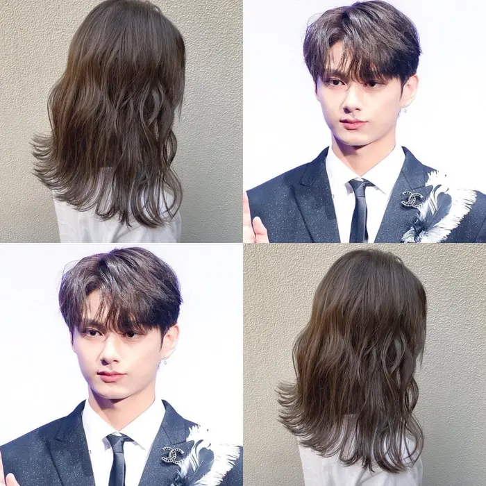 Seventeenジュン風 ハイライトグレージュ Fosta所属 韓国スタイル Shionのヘアカタログ 20200910235610 ミニモ