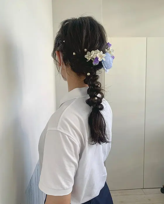 体育祭 ヘアセット Favorite Beauty Charme所属 ヘアアレンジ 毎熊風花のヘアカタログ ミニモ