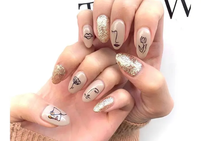 顔ネイル Beauty Salon No R 所属 Mayuka のネイルデザイン ミニモ