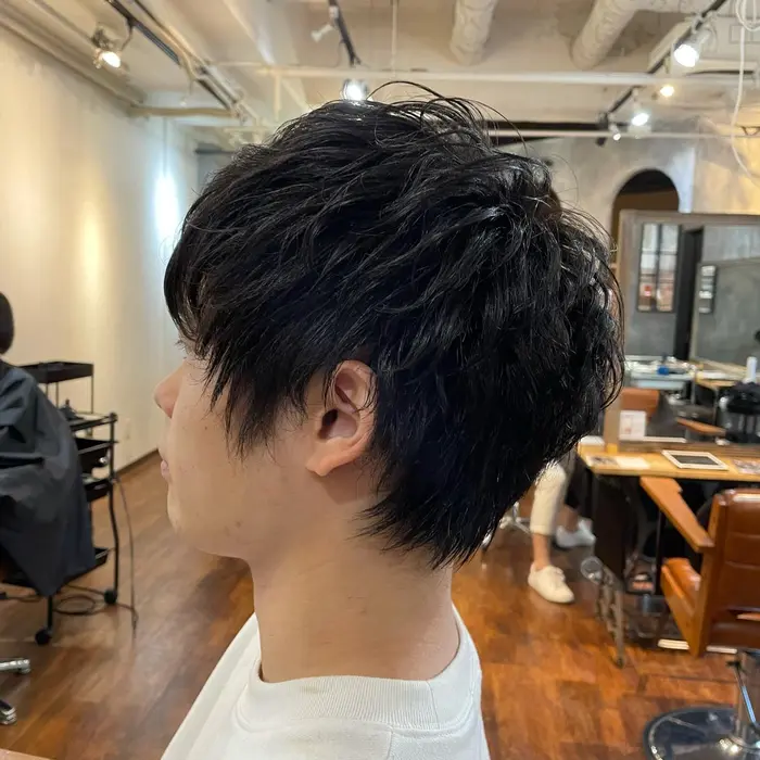 メンズパーマ とれやすい髪質の方でもゆるめに見えつつ持ちがいいよう工夫して施術させて頂き N Fabrica所属 韓国カラー Erikaのヘアカタログ ミニモ