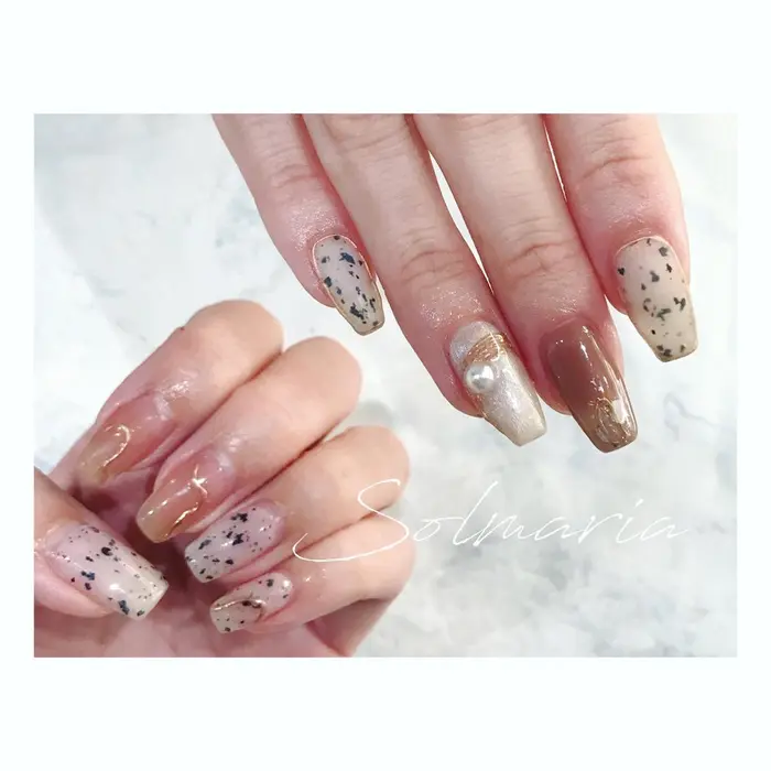 ちょっとお揃い Solmaria ソルマリア ネイルサロン ネイル ジェルネイ Nail Solmaria ソルマリア所属 Nail Solmariaのネイルデザイン ミニモ