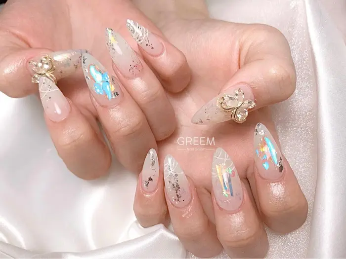 韓国風ウェディングネイル Greem Nailsalon所属 Greem グリームのネイルデザイン ミニモ