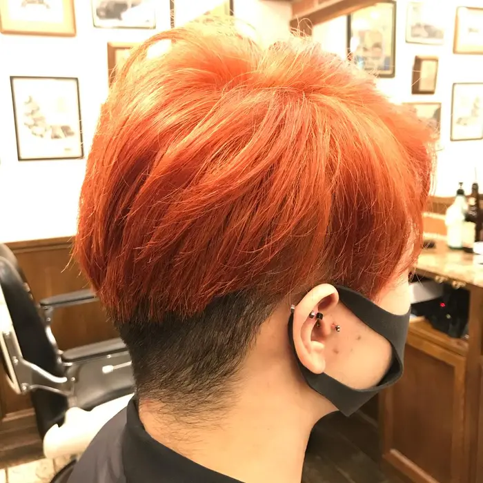 カットは横後ろさっぱりのツーブロックマッシュです サイドは6ミリ 後ろは9ミリでだいぶさっぱりと短 ヒロ銀座 恵比寿店所属 山田 祐美のヘアカタログ ミニモ