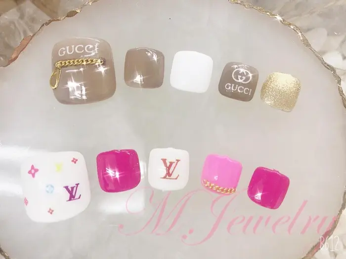 ブランドフットネイル M Jewelry入谷店所属 Nail Salon M Jewelryのネイルデザイン ミニモ
