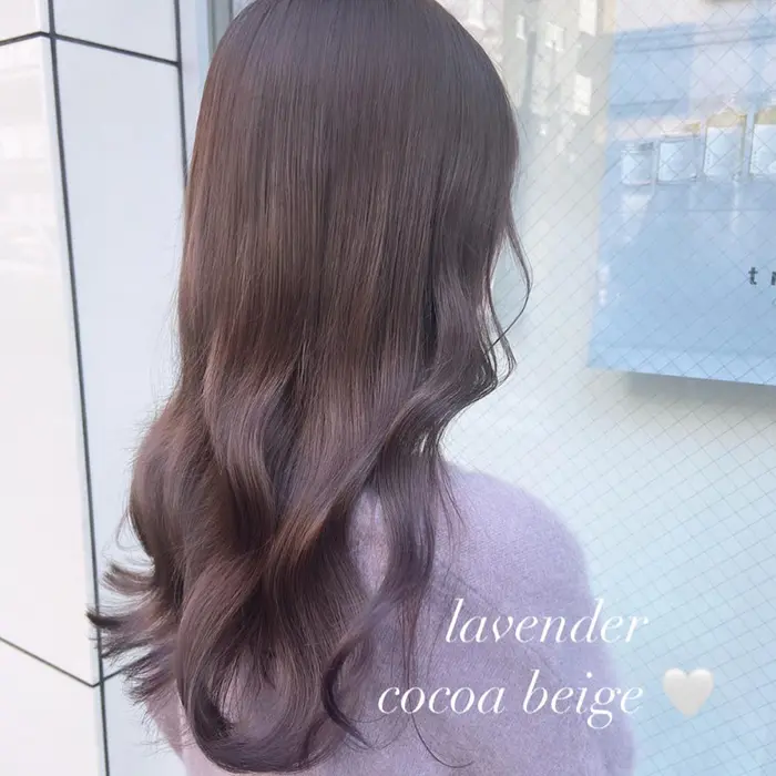ラベンダーココアベージュ ブリーチしている方でしたらこの透明感がでます Hip S Deco ヒップスデコ 大宮中山道店所属 うる艶透明感カラー Yurikaのヘアカタログ ミニモ