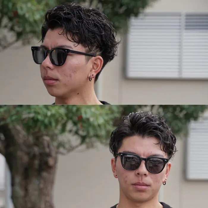 ワンカールパーマ アップバング Wolf所属 メンズ特化美容師 老田 健人のヘアカタログ ミニモ