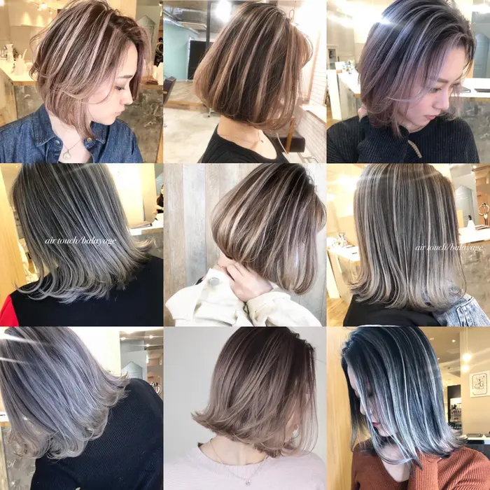 ボブバレ ショートからロングまでバレイヤージュ エアタッチ バックコーム シャドウルーツ 逆バレ 多 Avance アバンス京橋店 店長所属 マネージャー池田 宜史のヘアカタログ ミニモ