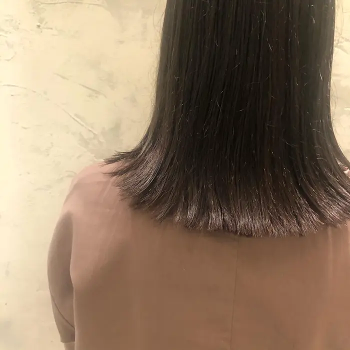 ぷつっとぱらぱらスタイル ストレートにオイルをさらっと 付けるだけでも可愛いです Baroque所属 カワムラ ミユのヘアカタログ ミニモ