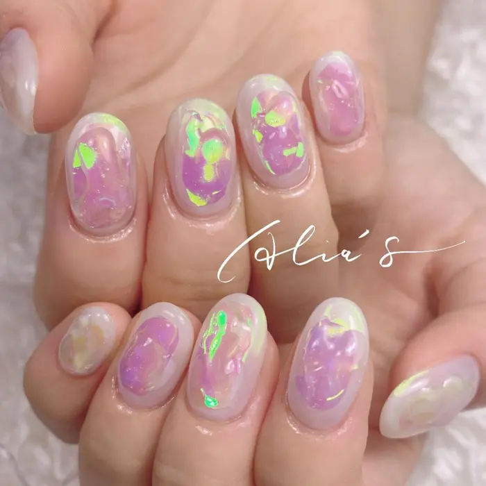 でこぼこ氷ネイル 池袋駅東口から徒歩5分のプライベートサロン ネイル マツエク 小顔ヘッドス Alia S所属 Alia S池袋 Misakiのエステ リラクカタログ ミニモ